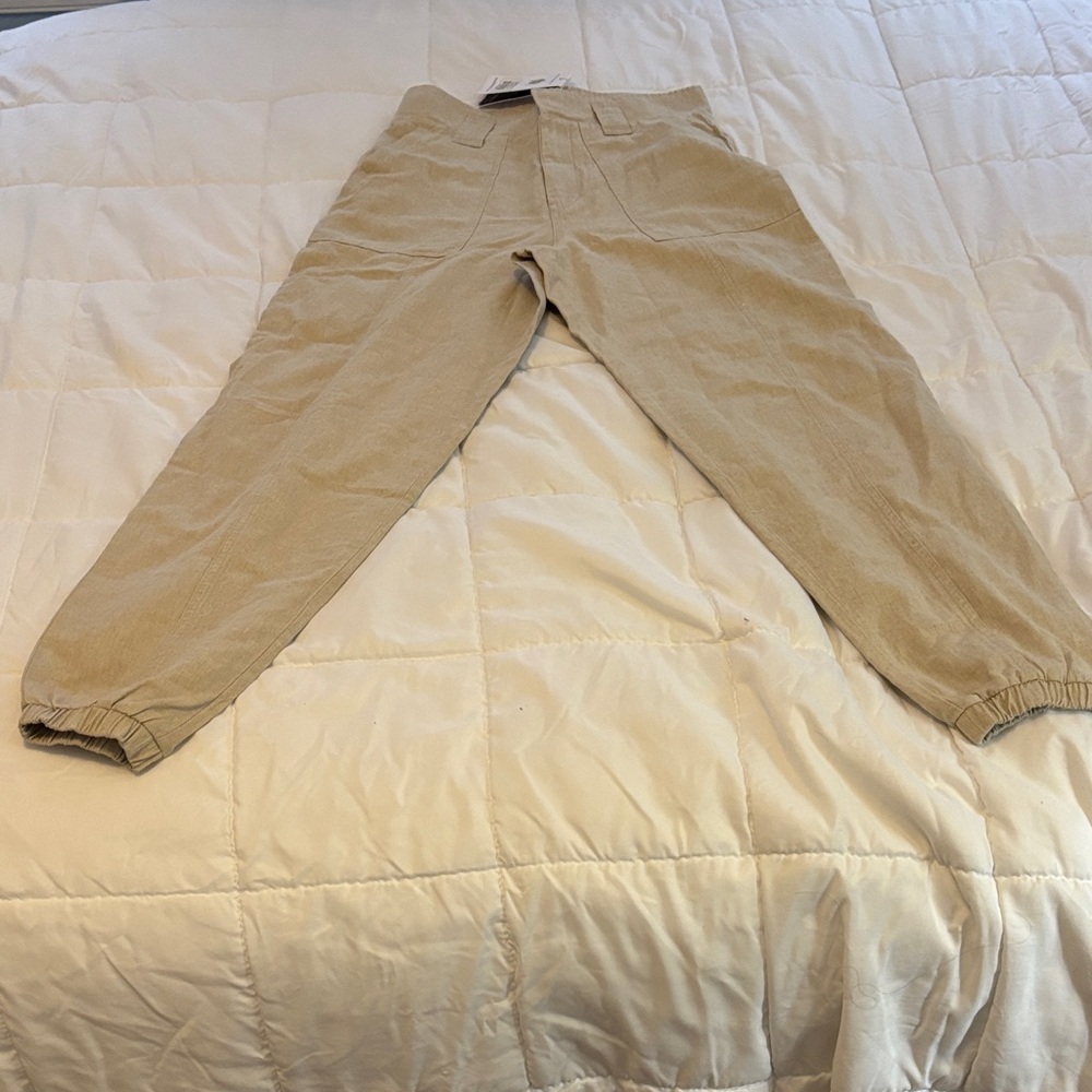Nazeerah Desert Sand linen and cotton Women's Trousers